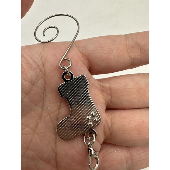 BANBERRY DESIGNS Christmas Ornament Hooks - Set of 12 Metal Boot Stocking New - Picture 4 of 6